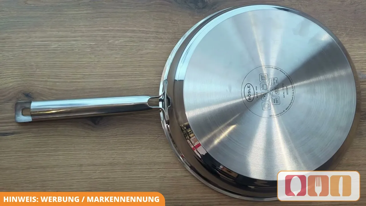Der gekapselte Boden mit Aluminiumkern sorgt für eine gleichmäßige Wärmeleitung und Wärmespeicherung.