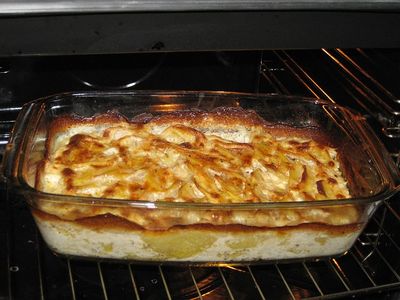 Gemuese zu Kartoffelgratin